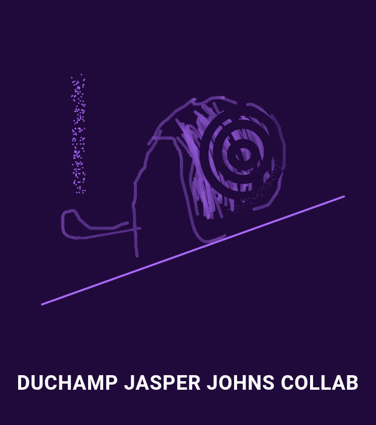 DUCHAMP JASPER JOHNS COLLAB DUCHAMP JASPER JOHNS COLLAB